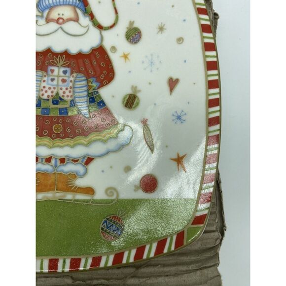 Belk Home Accents Wishes and Wonder 4 Fine China Holiday Plates - Picture 9 of 10